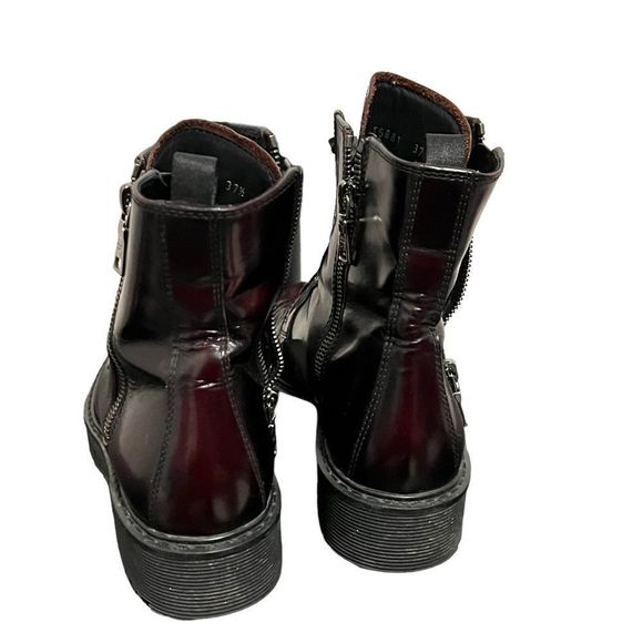 🎉HP🎊Prada Combat Boot Spazzolato 37 1/2 - Picture 7 of 16